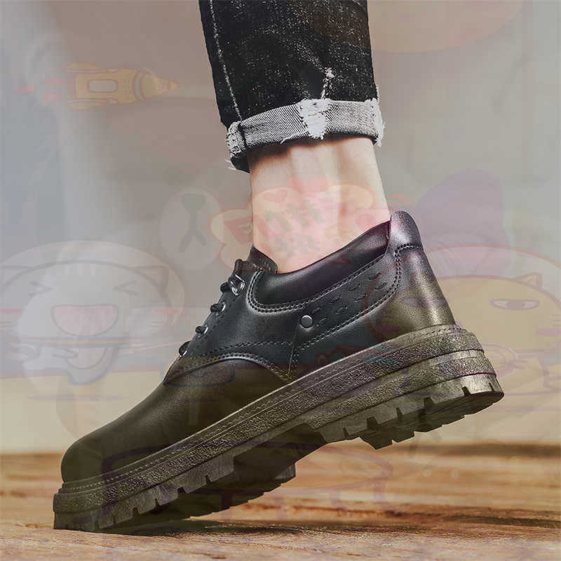 Men Shoes Name - Dark Natural Leather Fashion Trainers Tennis