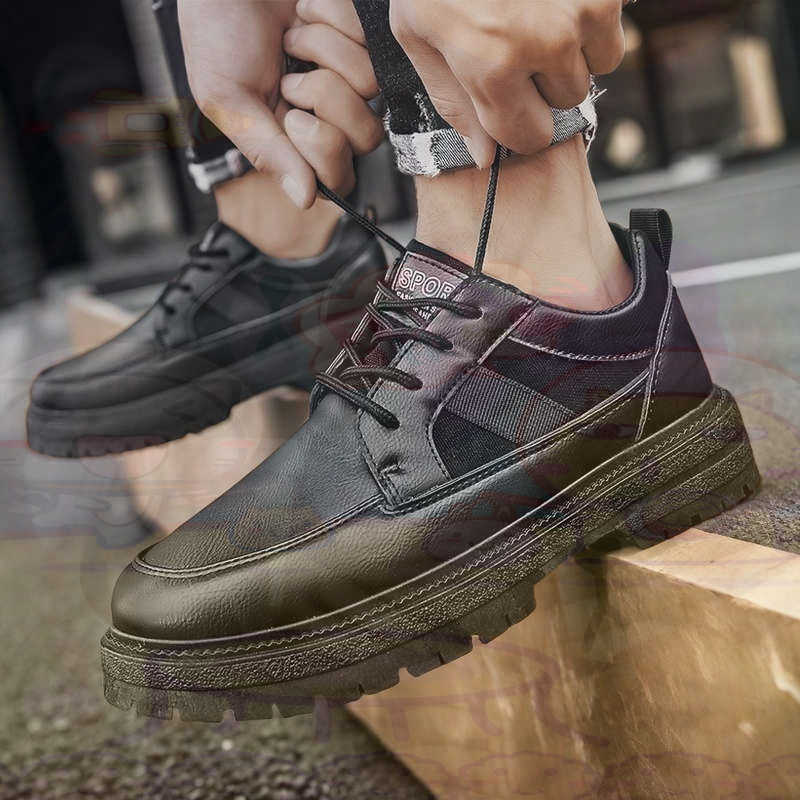 Dark Natural Leather Fashion T - Men Shoes Name 评论和价格