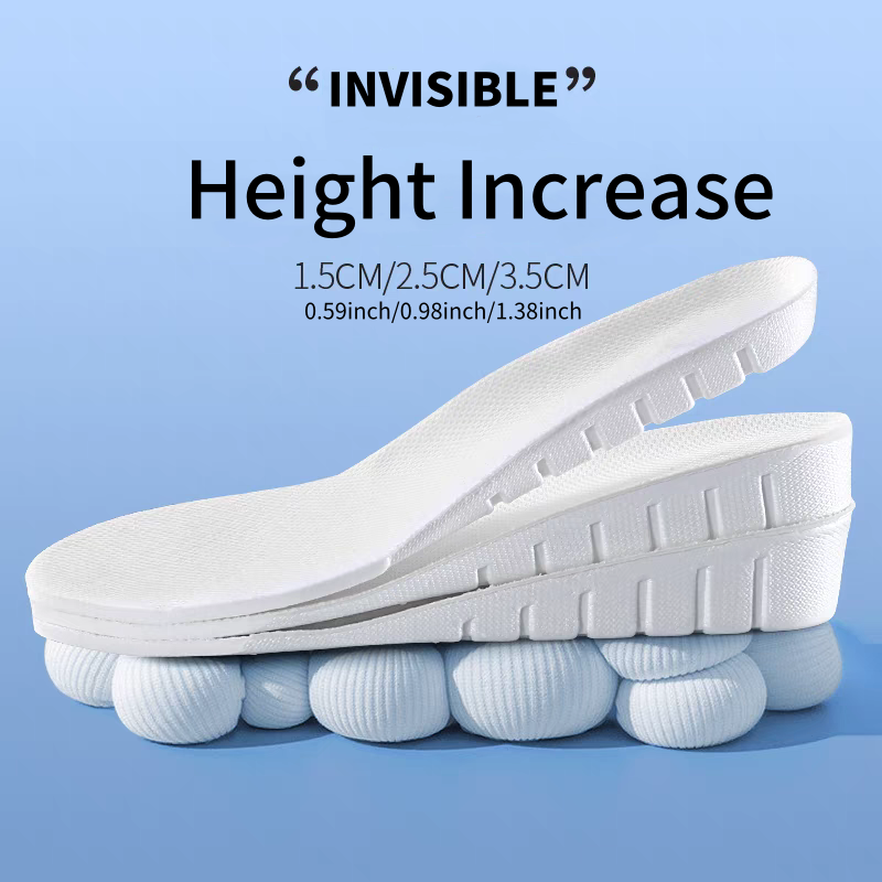 1 Pair New 1.5-3.5cm White Inv - Men Shoes Size Chart 评论和价格