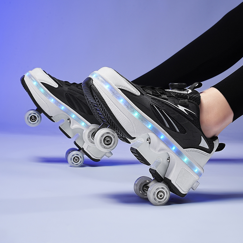 Double-Row Four-Wheel Roller S - Men'S Shoes Professional 评论和价格