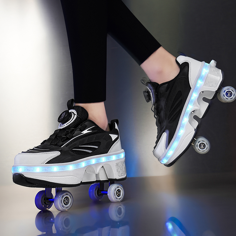 Double-Row Four-Wheel Roller S - Men'S Shoes Professional 评论和价格