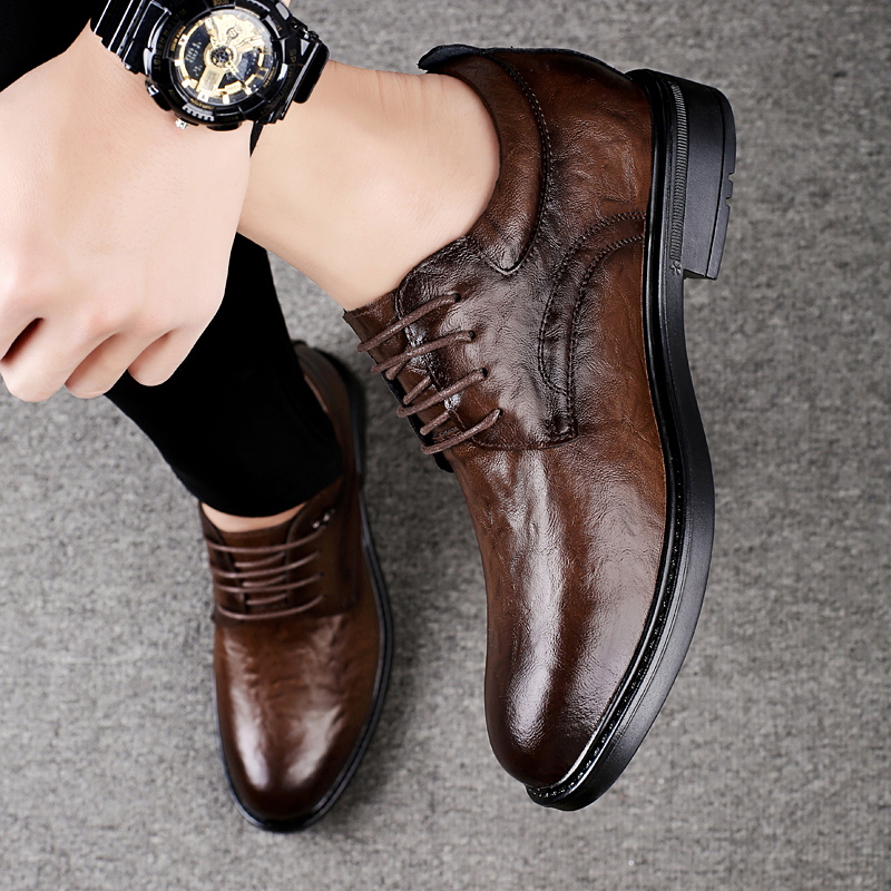 Leather Casual Elevator Shoes  - Men Shoes Size Chart 评论和价格